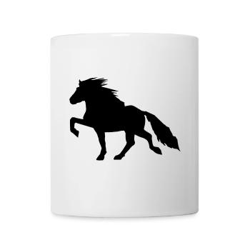 Cheval islandais puissant Tölt 7 - Mug blanc - blanc - Devant