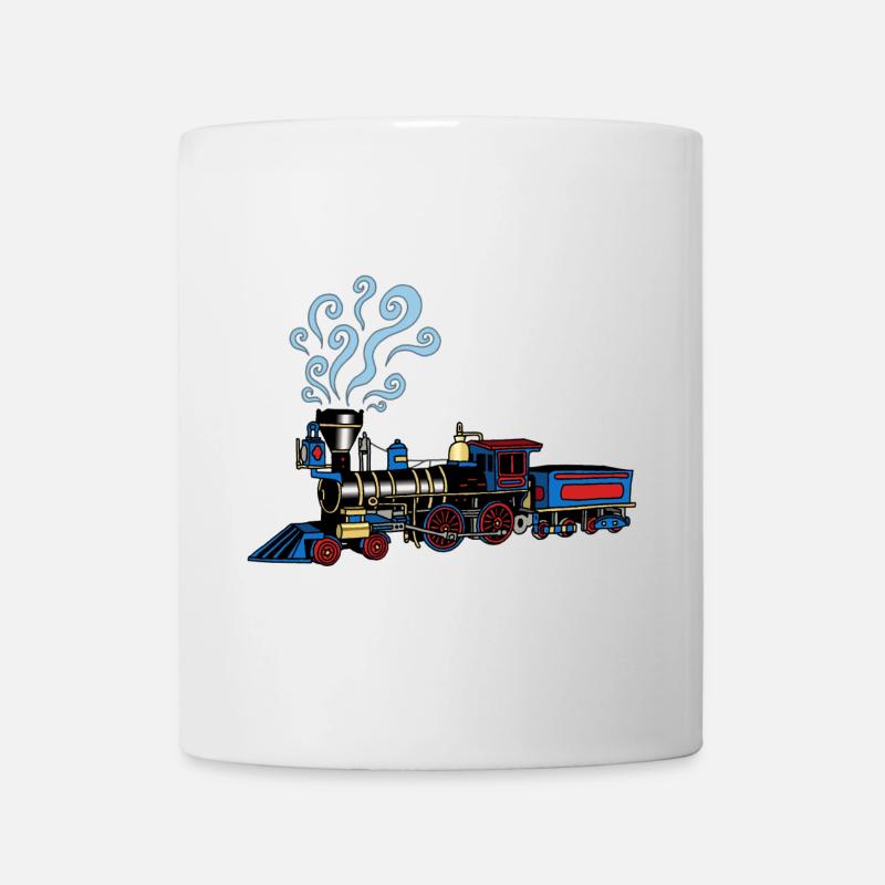 Lokomotive - Tasse - Weiß
