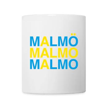 MALMÖ - Sweden - Schweden - Schwedische Flagge - Tasse - Weiß - Vorne