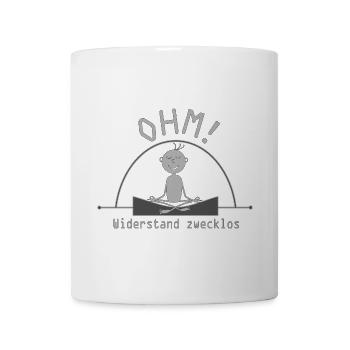 Résistance ohm futile, physicien, électricien - Mug blanc - blanc - Devant