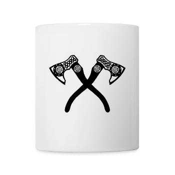 Black Viking axes - Mug - white - Front