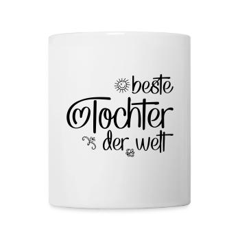 Beste Tochter der Welt - Tasse - Weiß - Vorne