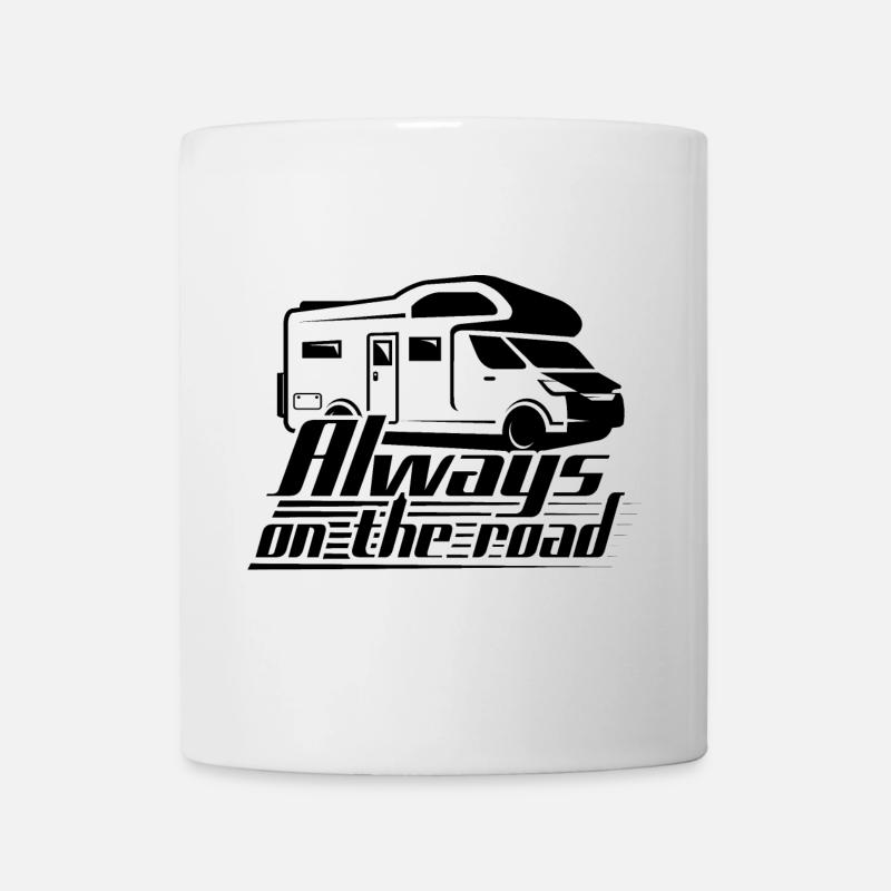 Always On The Road - Camper - Tasse - Weiß