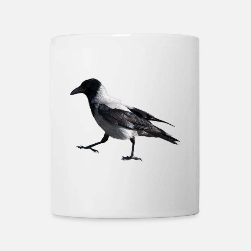 Un petit pas par un corbeau - Mug blanc - blanc