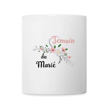 témoin du marié - mariage collection bucolique - Mug blanc - blanc - Devant