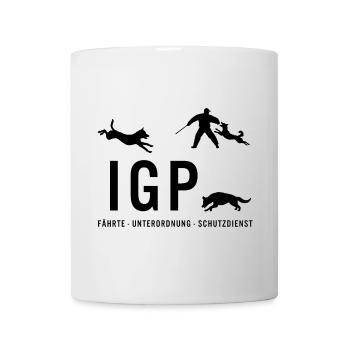 IGP Hundesport - schwarz - Tasse - Weiß - Vorne