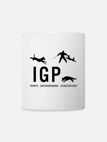 IGP Hundesport - schwarz - Tasse - Weiß