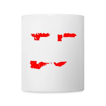 E5 Oberstdorf Meran - Tasse - Weiß - Vorne