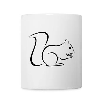 Eichhörnchen - Tasse - Weiß - Vorne