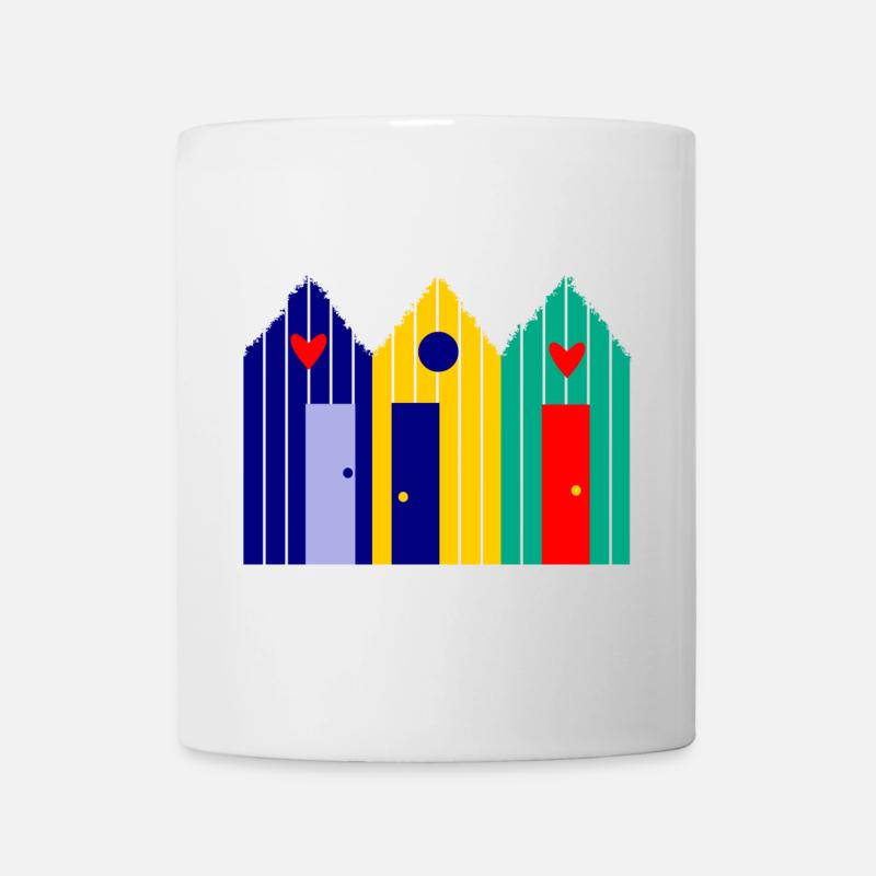 VACANCES. VIVE LES VACANCES. VACANCES. PLAGE. MER - Mug blanc - blanc