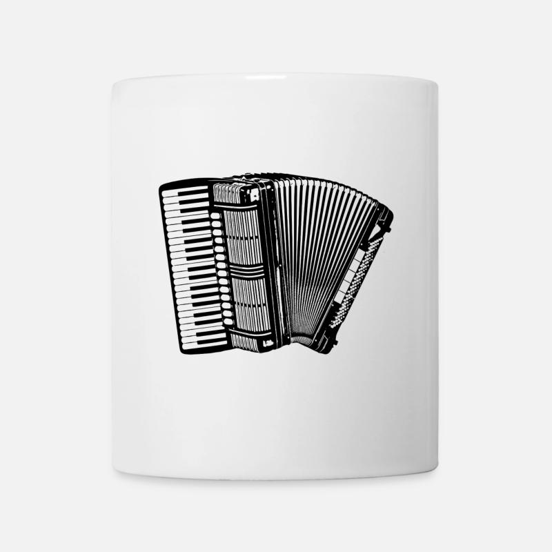 Accordéon - Mug blanc - blanc