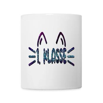 1. Klasse Erstklässlerin - Katzen - Tasse - Weiß - Vorne