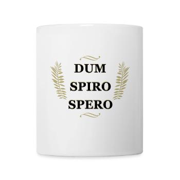 Dum Spiro Spero, citation latine - Mug blanc - blanc - Devant