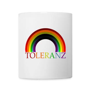 TOLERANZ REGENBOGENFAHNE DIVERSITÄT VIELFALT - Tasse - Weiß - Vorne