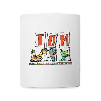 C’est l’anniversaire de TOM - Mug blanc - blanc - Devant