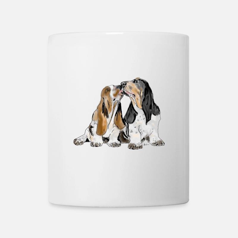 Basset - Tasse - Weiß