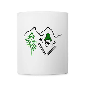 Sauteurs à ski, hiver, sports d’hiver - Mug blanc - blanc - Devant