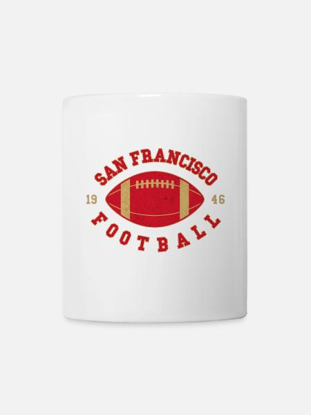 San Francisco Football Vintage Logo - Mug blanc - blanc