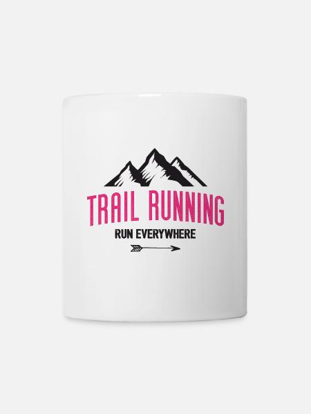 Trailrunning – Überall laufen - Tasse - Weiß