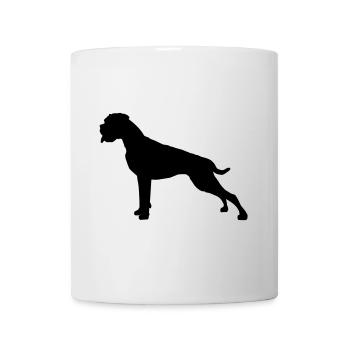 Boxer Stand silhouette - Tasse - Weiß - Vorne
