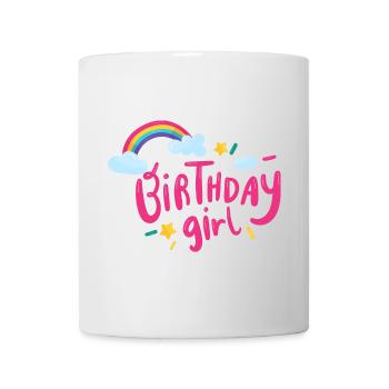 Geburtstagskind Regenbogenglanz - Tasse - Weiß - Vorne
