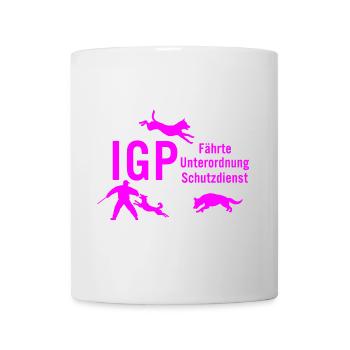 IGP Hundesport - pink - Tasse - Weiß - Vorne