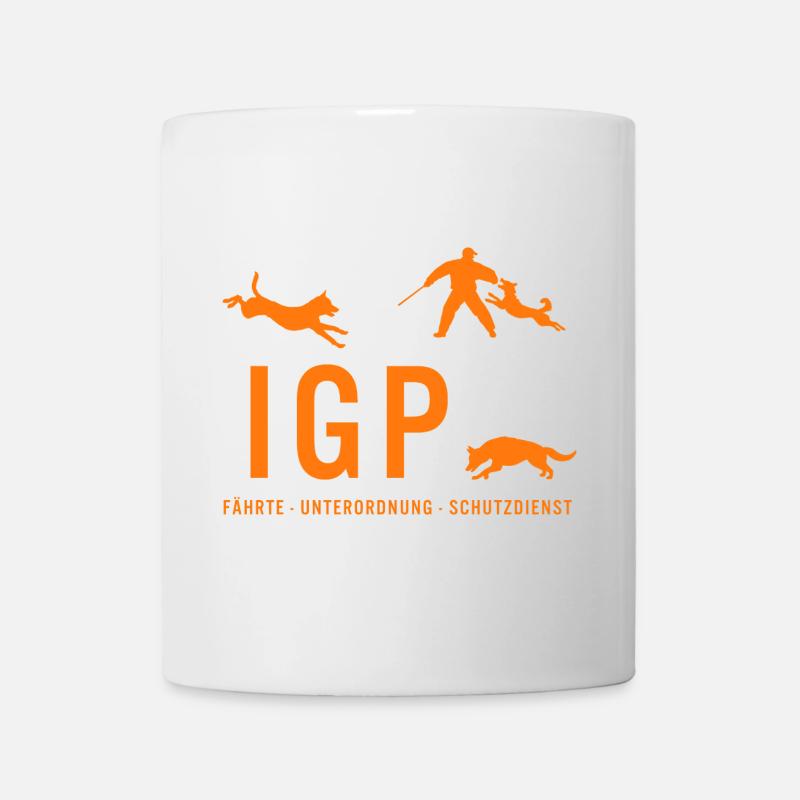 IGP Hundesport - ORANGE - Tasse - Weiß