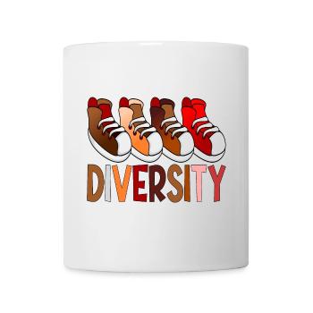 Diversity Sneakers - Sport - Tasse - Weiß - Vorne