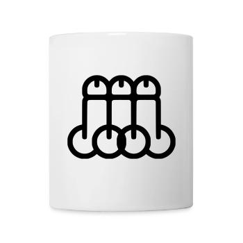 dicks - Tasse - Weiß - Vorne