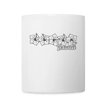 Hawaii Hawaiian Hibiskus Blumen - Tasse - Weiß - Vorne