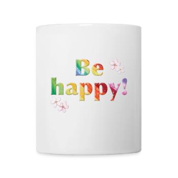 Be happy Rainbow - Sonja Ariel von Staden - Tasse - Weiß - Vorne