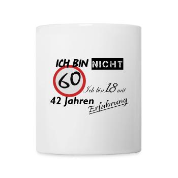 60-Sekunden Timer Design - Tasse - Weiß - Vorne