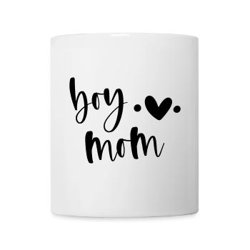 boy mom | Mama | beste Mama | Geschenkidee - Tasse - Weiß - Vorne