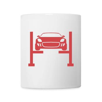 Automobil Kfz Auto Statement Mechaniker Autofahrer - Tasse - Weiß - Vorne