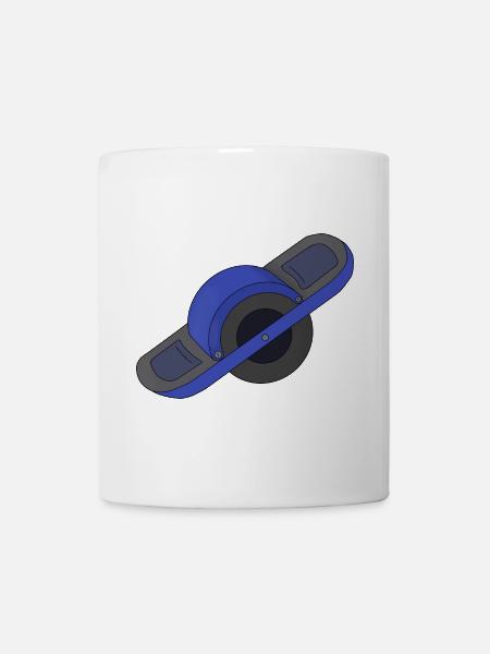 Blau Ein Rad - Tasse - Weiß
