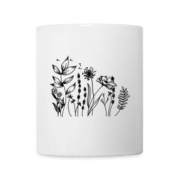 Wildblumen - Tasse - Weiß - Vorne