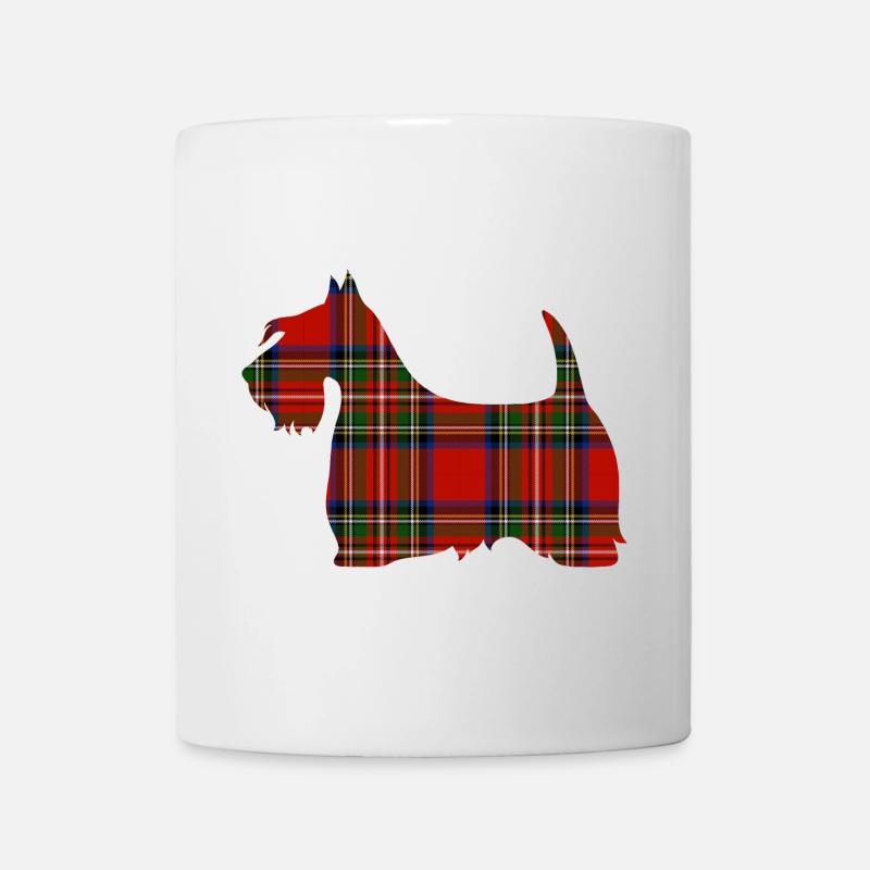 Tartan Scottie - Mug blanc - blanc