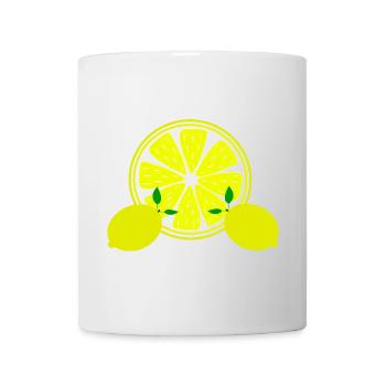 citron vert lime - Mug blanc - blanc - Devant