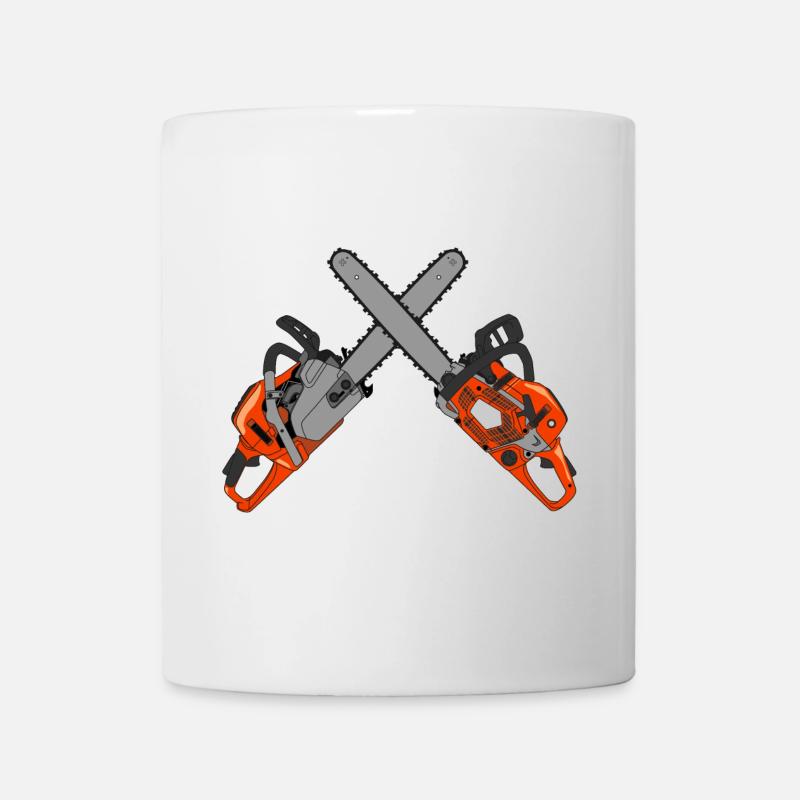 Tronçonneuse - Mug blanc - blanc