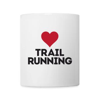 Ich liebe Trailrunning - Tasse - Weiß - Vorne