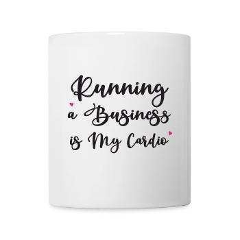 Ein Unternehmen zu führen ist mein Cardio - Tasse - Weiß - Vorne