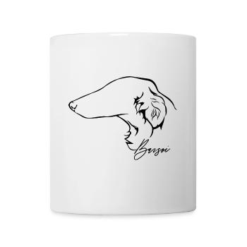 BARSOI Profile Dogs Dog Greyhounds Wilsigns - Mug - white - Front