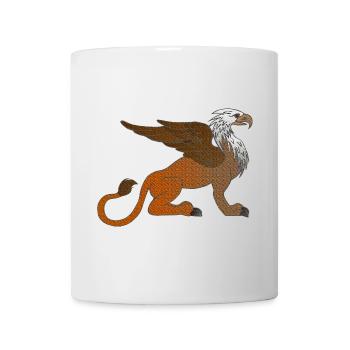 coole fantasiekleidung, Löwenwesen, märchenfigur - Tasse - Weiß - Vorne