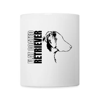 FLAT COATED RETRIEVER Profil Chiens Wilsigns - Mug blanc - blanc - Devant