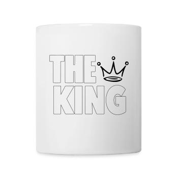 The King – Bold Crown Statement Design - Tasse - Weiß - Vorne