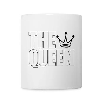 The Queen – Bold Crown Statement Design - Tasse - Weiß - Vorne