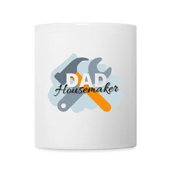Papa ménagère - Mug blanc - blanc - Devant