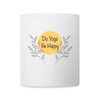Yoga - Tasse - Weiß - Vorne
