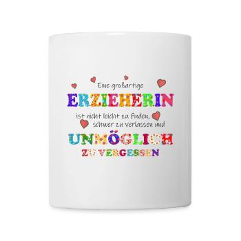 Eine großartige Erzieherin, unmöglich zu vergessen - Tasse - Weiß - Vorne