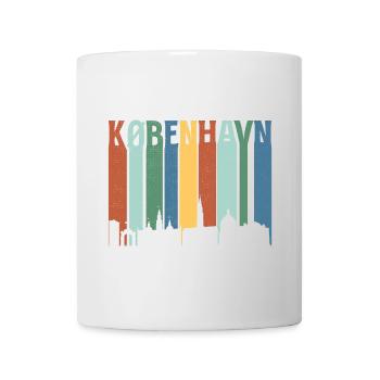 København Neon Skyline Pattern - Mug - white - Front
